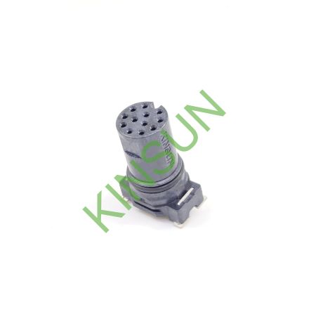 İki Parçalı M12 A-kodlu Dişi 12Pin SMD Kontak Taşıyıcı - İki Parçalı M12 A-kodlu Dişi 12Pin SMD Kontak Taşıyıcı